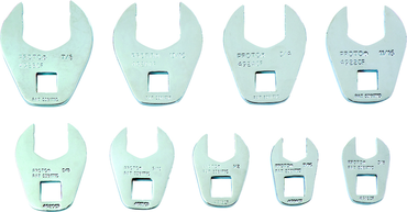 Proto® 3/8" Drive 9 Piece Crowfoot Wrench Set - Exact Tool & Supply