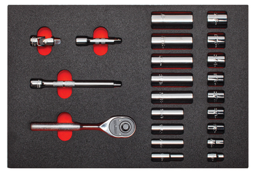 Proto® Foam Tray for Tool Set J52136 with Classic Pear Head Ratchet- 11x16" - Exact Tool & Supply