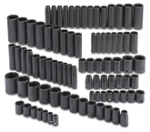 Proto® 1/4, 3/8, & 1/2" 86 Piece Impact Socket Set - 6 Point - Exact Tool & Supply