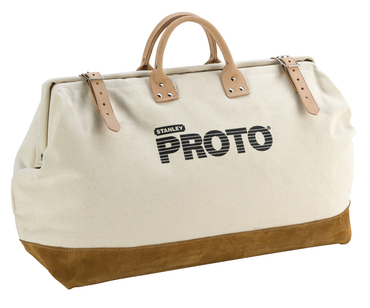 Proto® Extra Heavy Duty Polyester Leather Reinforced Tool Bag - 24" - Exact Tool & Supply
