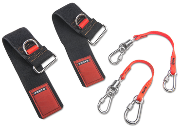 Proto® Tethering D-Ring Wrist Strap System with (2) JWS-DR and (2) JLANWR6LB - Exact Tool & Supply