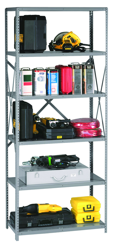 36 x 18 x 87" - 22 Gauge - Heavy Duty Industrial Shelving - Exact Tool & Supply
