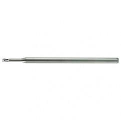 .075 x 1/8 x .112 LOC x 2-1/2 OAL (.375'' Reach) 3 Flute Miniature Solid Carbide End Mill-Uncoated - Exact Tool & Supply