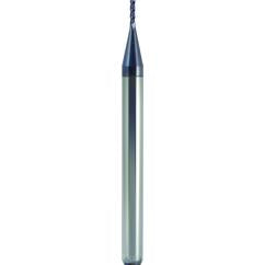 .045 x 1/8 x .135 x 1-1/2 4FL W/ .005 C/R End Mill-AlTiN - Exact Tool & Supply