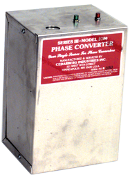 Heavy Duty Static Phase Converter - #3500; 7-1/2 to 10HP - Exact Tool & Supply