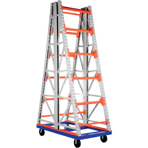Portable Two Sided Reel Rack 40 × 72.5 × 134.4 - Exact Tool & Supply