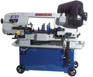 Horizontal/Vertical Bandsaw - #UC180AJ; 7 x 12'' Capacity; 1HP, 1PH, 110/220V Motor - Exact Tool & Supply