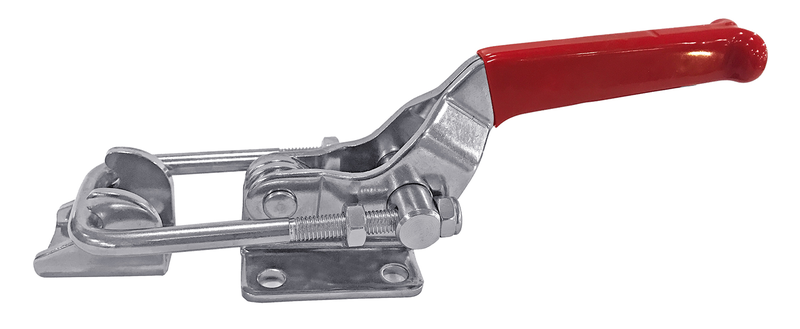 2000 lbs U-Hook Flanged Base Latch Clamp Stainless Steel - Exact Tool & Supply