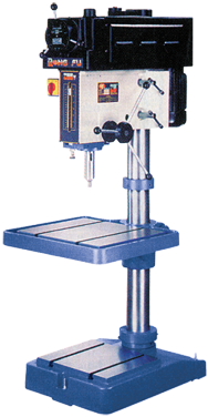 RF400V Variable Speed Floor Model Drill Press - 20'' Swing; 2HP, 3PH, 220V Motor - Exact Tool & Supply