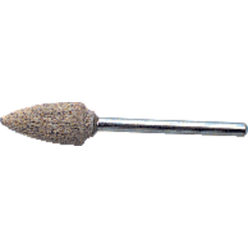 1/8″ × 1 1/2″ Shank-3/8″ × 3/8″ - B52 - Cotton Reinforced Aluminum Oxide Mounted Point - Exact Tool & Supply