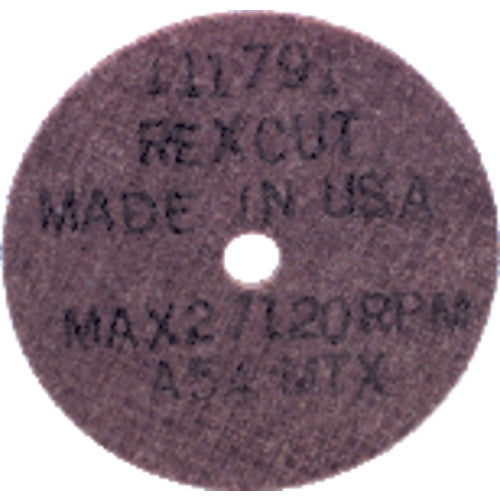 3″ × 1/16″ × 3/8″ - A54MTX - Aluminum Oxide Non-Reinforced Cut-Off Wheel - Exact Tool & Supply
