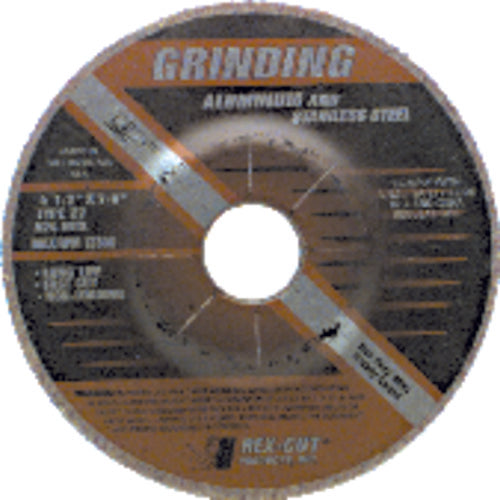 4 1/2″ × 1/4″ × 7/8″ - Aluminum Oxide A24MTX - Depressed Center Wheel - Exact Tool & Supply