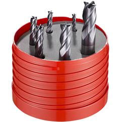 6 PC 4FL MM END MILL SET - Exact Tool & Supply