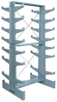 36 x 21-7/8 x 79-1/4'' - Double Face Bar Rack Starter Unit - Exact Tool & Supply