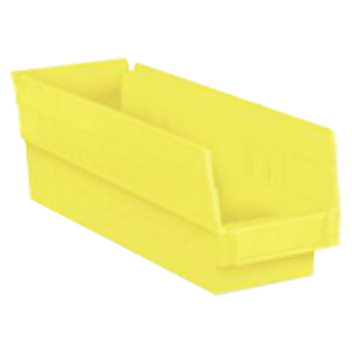 4 1/8″ × 23 5/8″ × 4″ - Yellow Economy Shelf Bin - Exact Tool & Supply