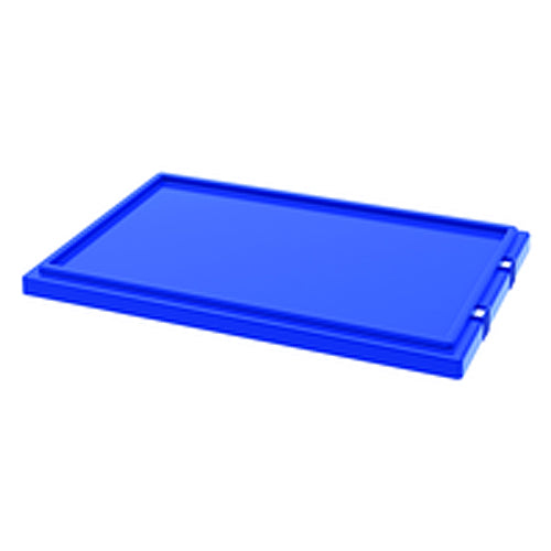 Blue Lid for use with Akro Nest-Stack Tote 35–240 - Exact Tool & Supply