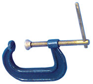 Forged Deep Throat C-Clamp - 4-3/8'' Throat Depth, 8'' Max. Opening - Exact Tool & Supply