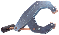 T-Handle Clamp With Cushion Handles - 1-1/4'' Throat Depth, 3'' Max. Opening - Exact Tool & Supply