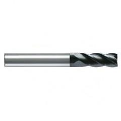 7mm Dia. - 63mm OAL - AlTiN - Solid Carbide - High Spiral End Mill - 4 FL - Exact Tool & Supply