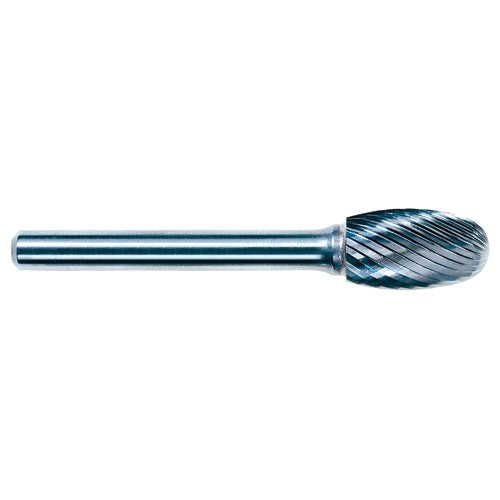 3mm EdgeHog Elliptical Miniature Carbide Bur SE-41L76M 76mm OAL Standard - Exact Tool & Supply