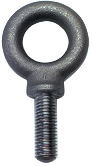 Shoulder Plain Eye Bolt - 1-1/8-7 Thread, 2'' Eye Dia. - Exact Tool & Supply