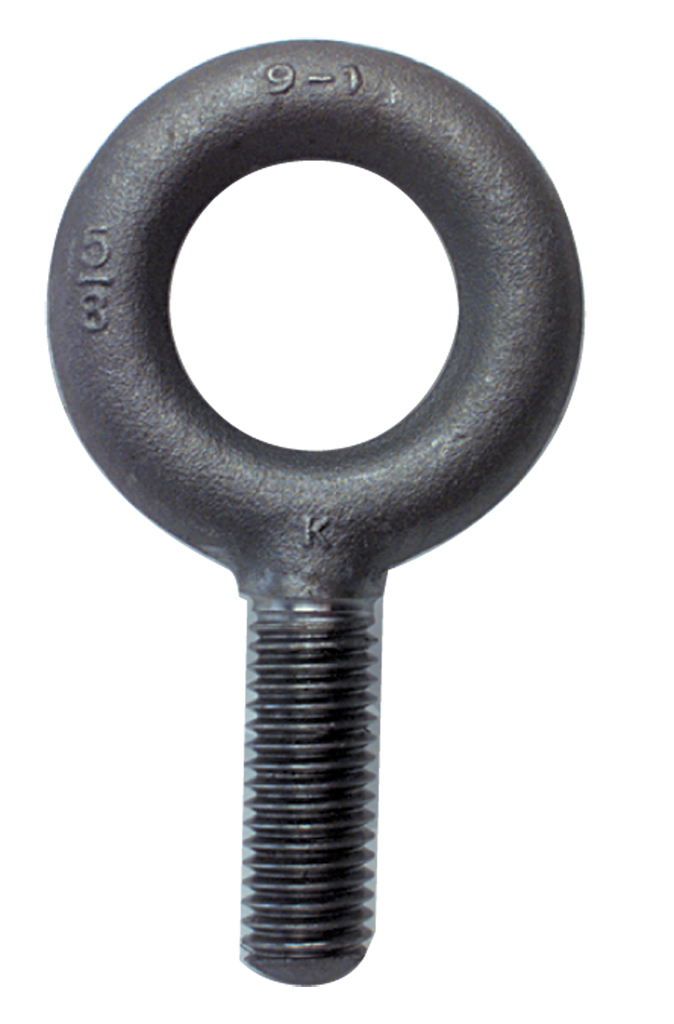 No Shoulder Plain Eye Bolt - 1-3/4-5 Thread, 2-7/8'' Eye Dia. - Exact Tool & Supply
