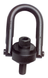 Hoist Ring - 1-8; 1.54'' Thread Length; 10000 lb Rating Load; 6.52'' OAL - Exact Tool & Supply