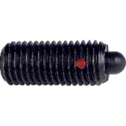 End Force Spring Plunger - 3 lbs Initial End Force, 15 lbs Final End Force (5/16″–18 Thread) - Exact Tool & Supply