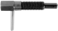 Lever Type Locking Plunger - .50 lbs Initial End Force, 2.5 lbs Final End Force (1/4-20 Thread) - Exact Tool & Supply