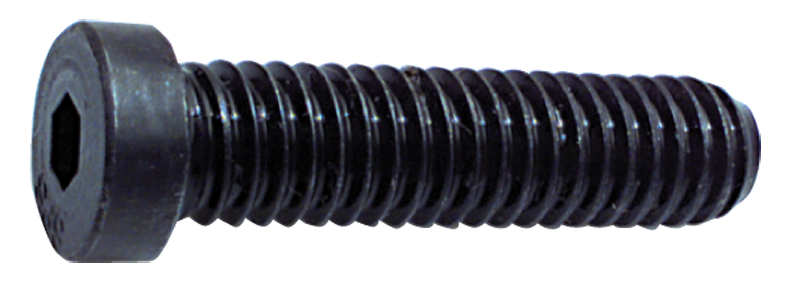 1/4-20 x 1/2 - Black Finish Heat Treated Alloy Steel - Cap Screws - Low Head Socket - Exact Tool & Supply
