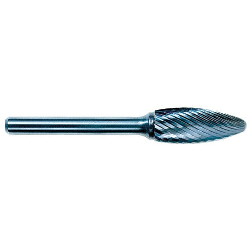 3mm EdgeHog Flame Miniature Carbide Bur SH-41M Standard - Exact Tool & Supply