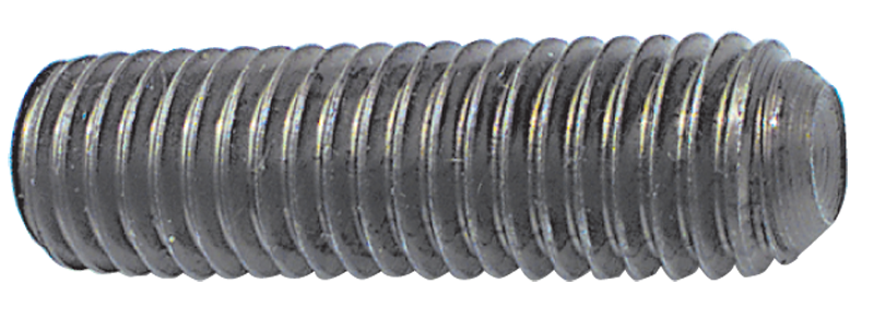 7/8-9 x 1-1/4 - Black Finish Heat Treated Alloy Steel - Socket Set Screws - Cup Point - Exact Tool & Supply