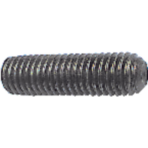 #10-24 × 1/4″ - Black Finish Heat Treated Alloy Steel - Socket Set Screws - Cup Point - Exact Tool & Supply