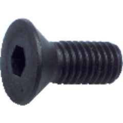 #10-24 × 1″ - Black Finish Heat Treated Alloy Steel - Cap Screws - Flat Head - Exact Tool & Supply