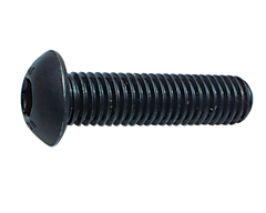M5 - .80 x 25 - Black Finish Heat Treated Alloy Steel - Cap Screws - Button Head - Exact Tool & Supply