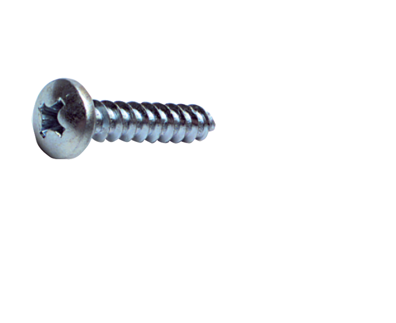 14 x 2-1/2 - Zinc Plated Heat Treated Alloy Steel - Sheet Metal Screws - Pan Phillips - Exact Tool & Supply