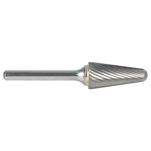 3mm EdgeHog Conical Radius End Miniature Carbide Bur SL-41M-D Std Alt Diamond (Double) - Exact Tool & Supply