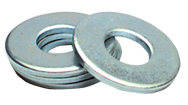 7/8 Bolt Size - Zinc Plated Carbon Steel - Flat Washer - Exact Tool & Supply