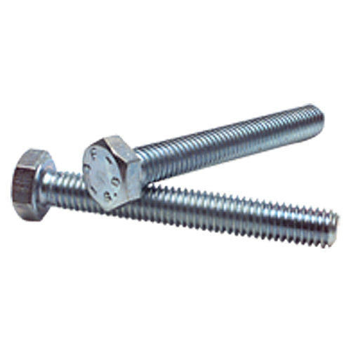 M8-1.25 × 60 mm - Zinc Plated Heat Treated Alloy Steel - Cap Screws - Hex - Exact Tool & Supply