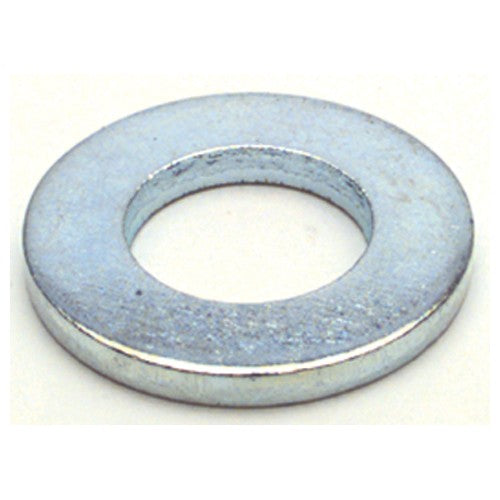 M6 Bolt Size - Zinc Plated Carbon Steel - Flat Washer - Exact Tool & Supply