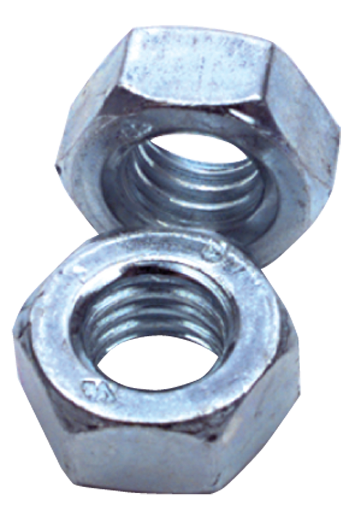 M18-2.50 - Zinc / Bright - Finished Hex Nut - Exact Tool & Supply