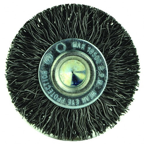 2″ Diameter-1/4″ Shank-0.014″ Wire - Cup Brush - Exact Tool & Supply
