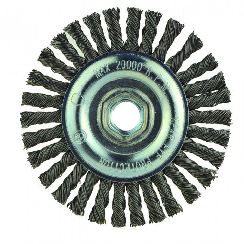 4″X5/8-11 RADIAL BRUSH .020 WIRE - Exact Tool & Supply