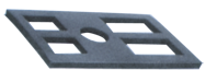 V-Damp II Pad - #91963 - 79% Vibration Reduction - For use with JH20, JH30 Leveling Jacks - Exact Tool & Supply