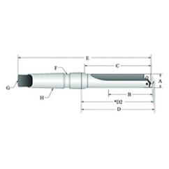 22010S-3IS-45 T-A® Spade Blade Holder - Flute- Series 1 - Exact Tool & Supply