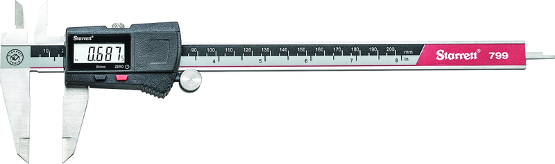 #EC799B-8/200 0 - 8 / 0 - 200mm Electronic Caliper - Exact Tool & Supply