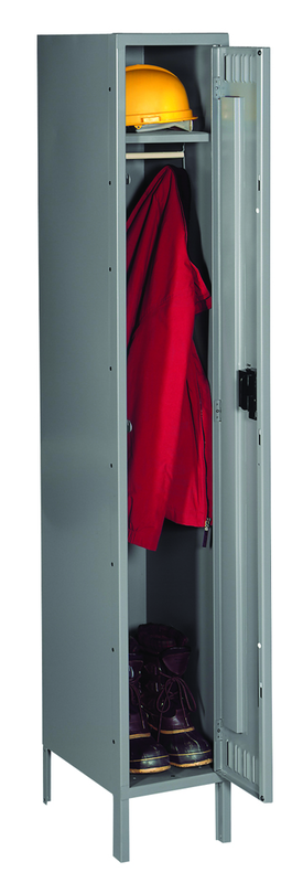 12"W x 18"D x 72"H Single Tier (3 Opnns), Knocked-Down, w/6" Lets, 3 Wide - Exact Tool & Supply