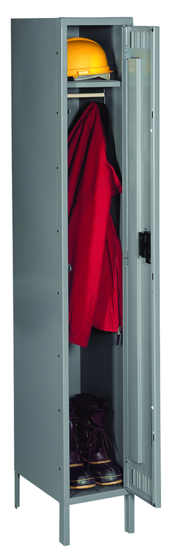 12"W x 18"D x 12"H (72" Total Hgt) 6 High, Box (6 Opns) Knocked-Down, w/6" Legs, 1 Wide - Exact Tool & Supply