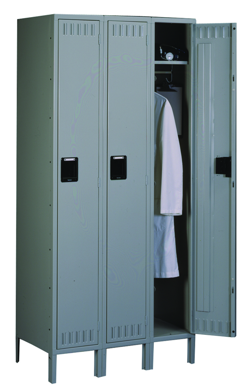 12"W x 18"D x 72"H Single Tier (3 Opnns), Welded Set Up, w/6" Legs, 3 Wide - Exact Tool & Supply