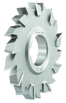 10 x 1/2 x 1-1/2 - HSS - Staggered Tooth Side Milling Cutter - 32T - TiCN Coated - Exact Tool & Supply